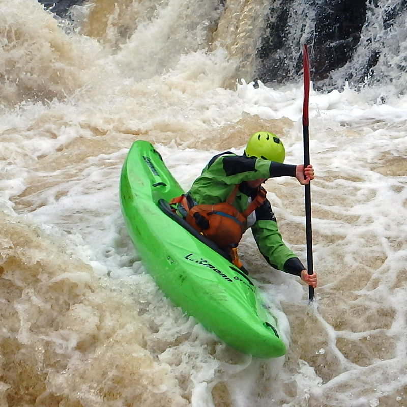 Advanced white water kayaking