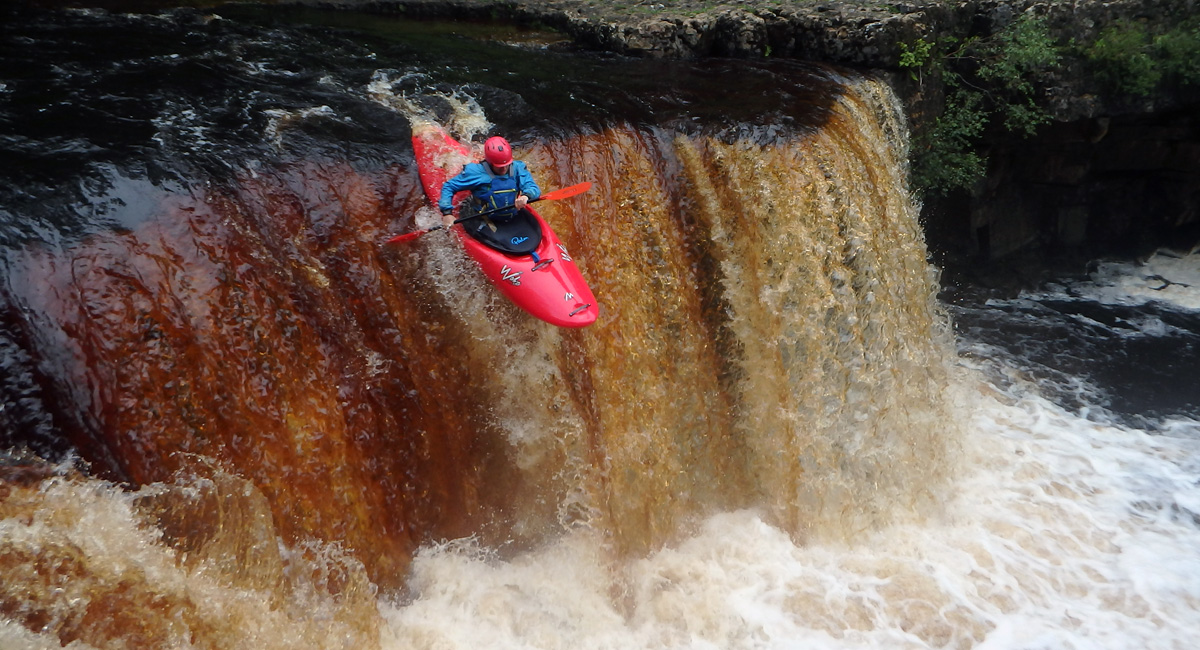 White water kayaking on the Swale
