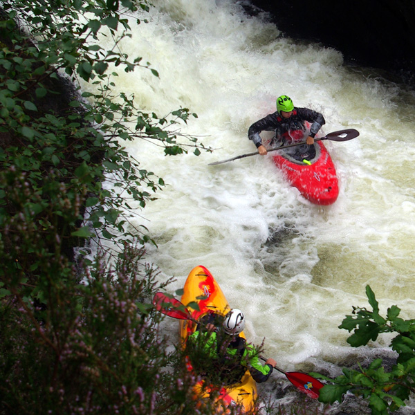 White water kayaking in Scotland