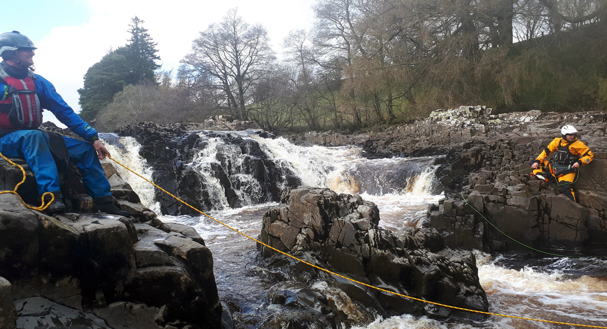 Advanced white water safety training