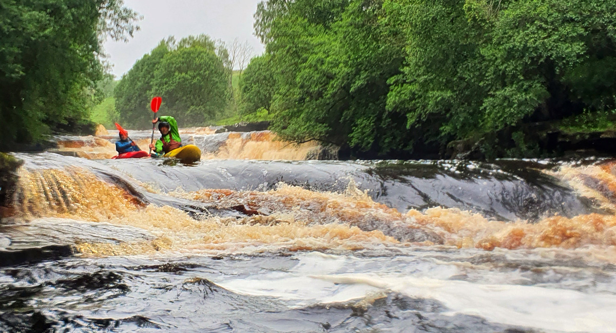 White water kayaking on the Swale
