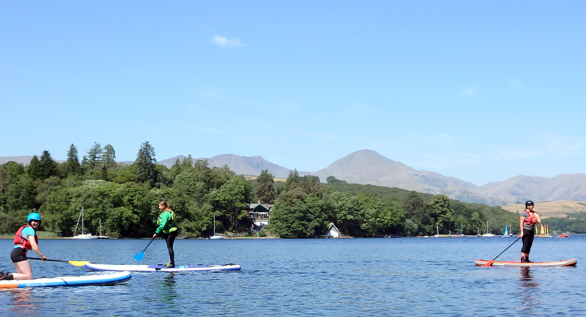 Paddleboarding on Coniston