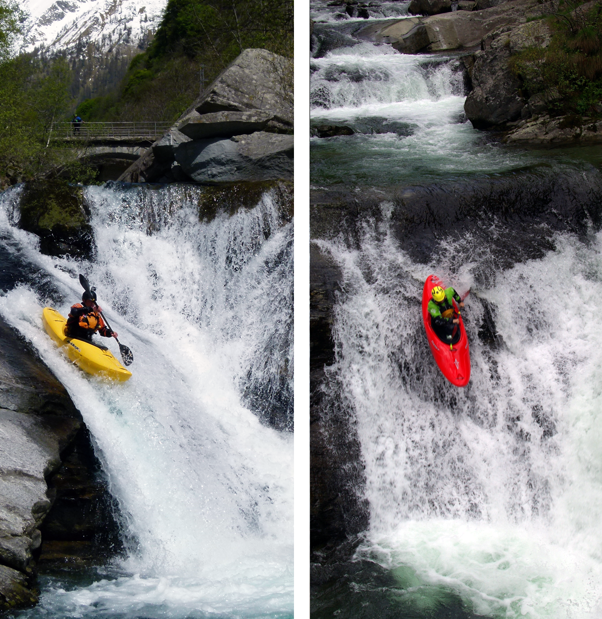 Steep creeking training